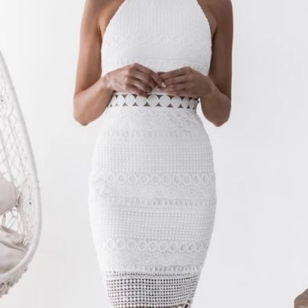White Midi Dress